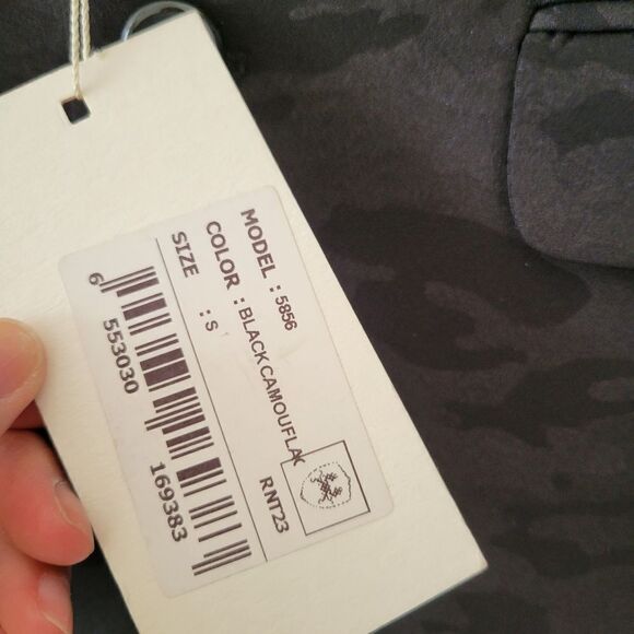 Rnt23 TWO BUTTON MONOCHROMATIC BLAZER - BLACK CAMO - Picture 8 of 14